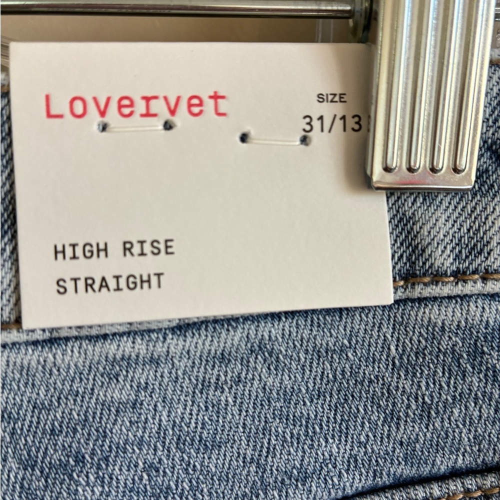 Lovervet Women's Classic Blue Straight Leg Jeans - Picture 5 of 7